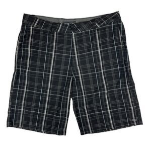 O'Neill Chino Shorts Black Casual Summer Mid Length Flat Front Men's Size 38